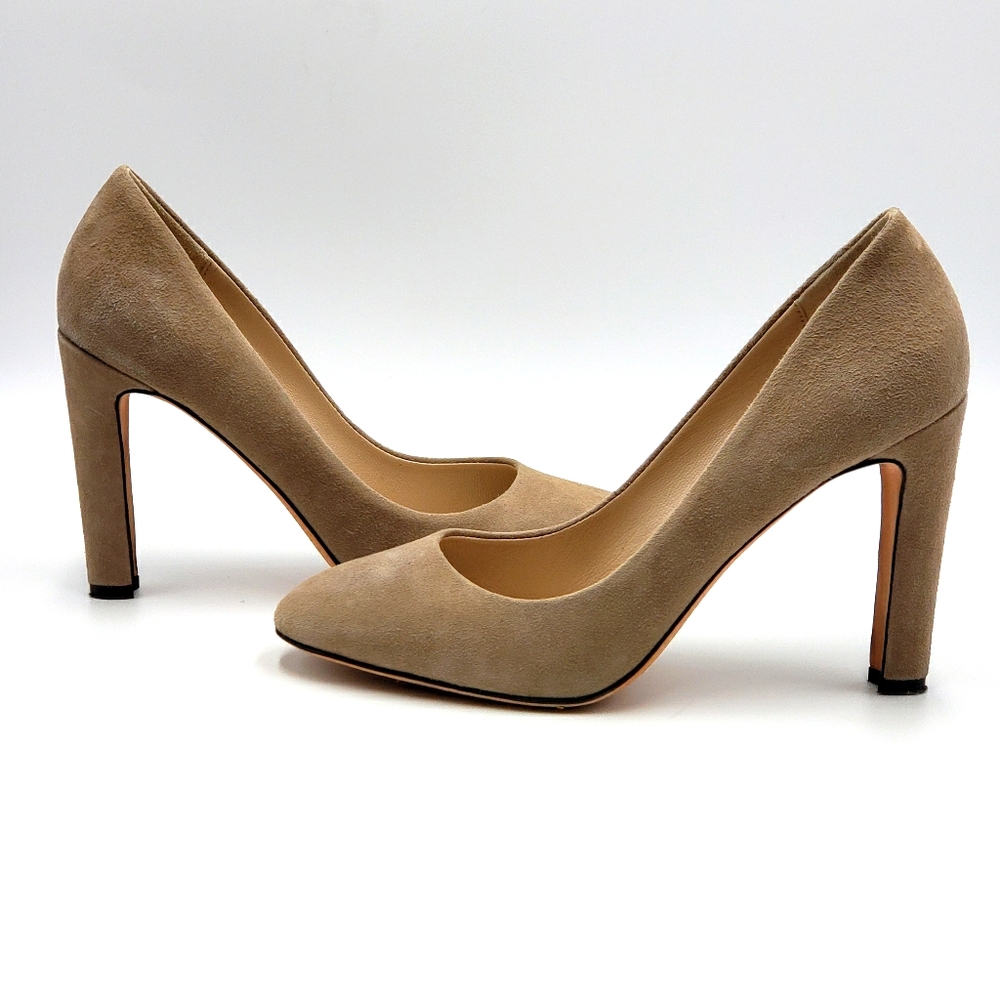 Jean-Michel Cazabat Taupe Suede Pump